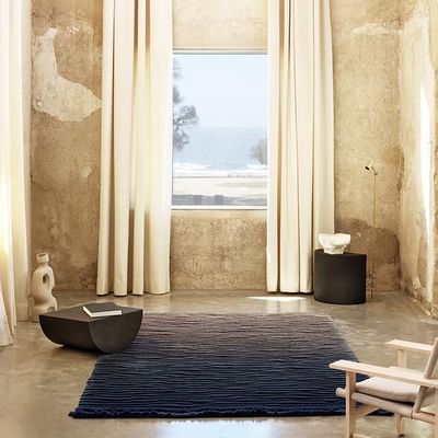 Design objects - Bedforms Blue Desert Rug. - FERREIRA DE SÁ RUGS