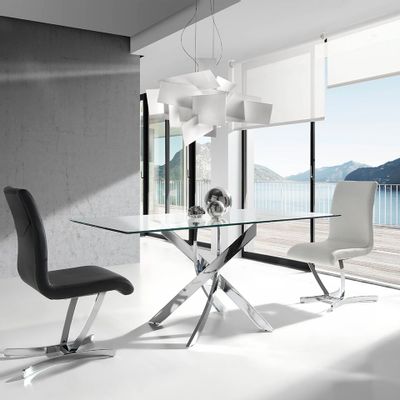 Dining Tables - Rectangular glass dining table - ANGEL CERDÁ