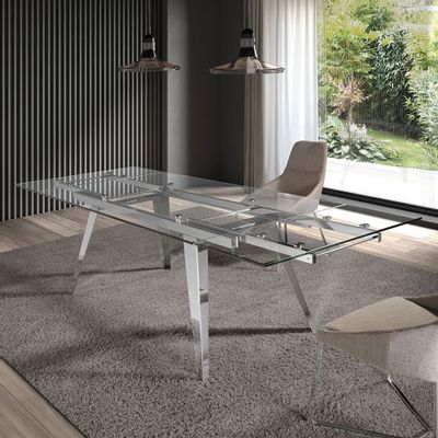 Dining Tables - Extendable glass dining table - ANGEL CERDÁ