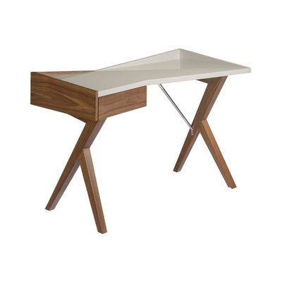 Office furniture and storage - Walnut office desk - ANGEL CERDÁ