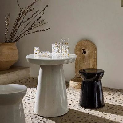 Tables de jardin - Table haute et ses tabourets en céramique YIXING - CFOC