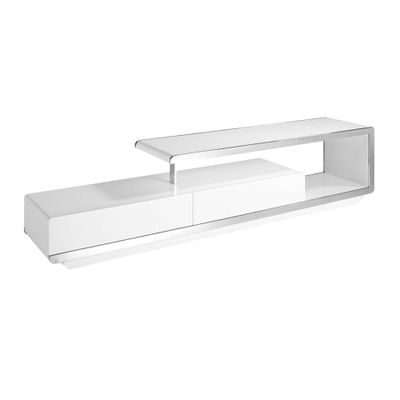 Sideboards - White and steel TV cabinet - ANGEL CERDÁ