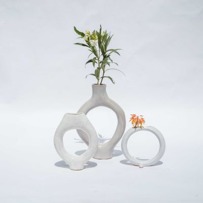 Vases - Vase circulaire - ALCANTARA-FREDERIC