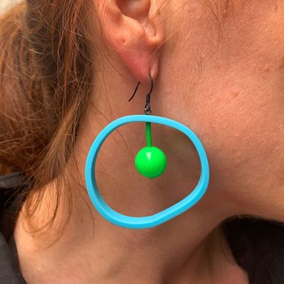 Cadeaux - Boucles d'oreille Em Turquoise / vert - SAMUEL CORAUX