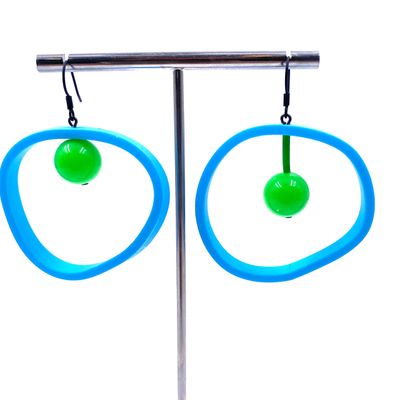 Cadeaux - Boucles d'oreille Em Turquoise / vert - SAMUEL CORAUX