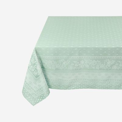 Table linen - Durance Jacquard Tablecloth - Olive - TISSUS TOSELLI