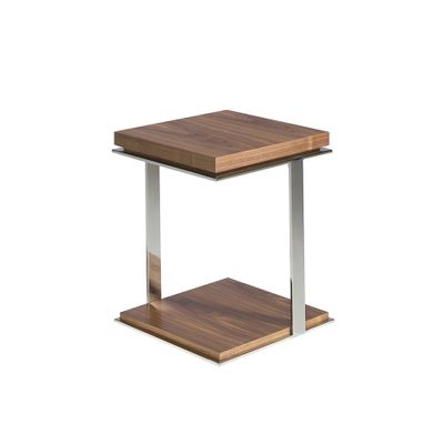 Tables basses - Table d'angle carrée en noyer - ANGEL CERDÁ