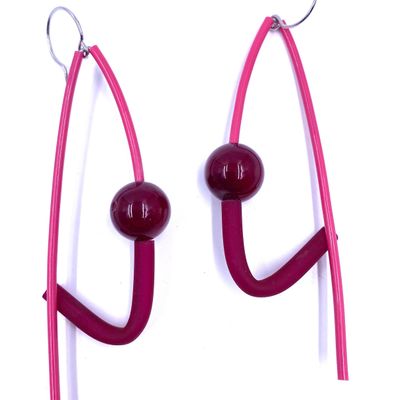 Gifts - P Fuchsia Earring - SAMUEL CORAUX