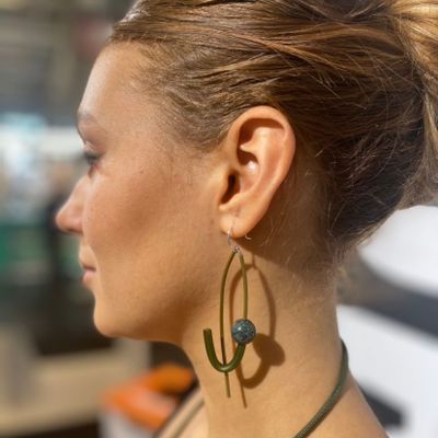 Gifts - P Kaki Earring - SAMUEL CORAUX