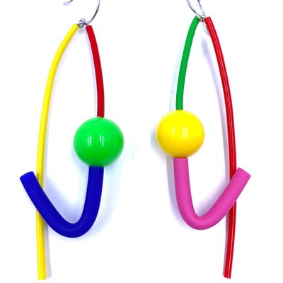 Gifts - Multicolor P earring - SAMUEL CORAUX
