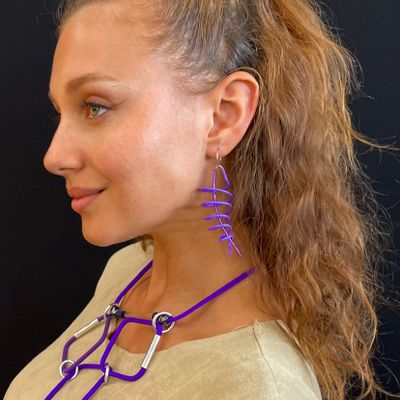 Gifts - Purple Helix Earring - SAMUEL CORAUX