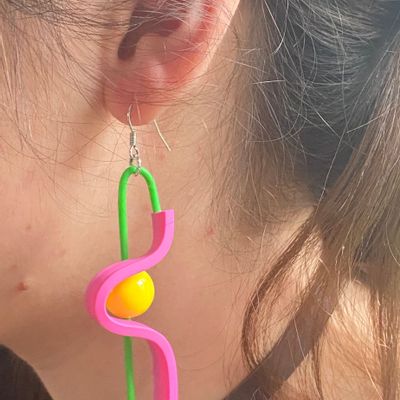 Gifts - 70s Green Rose Earring - SAMUEL CORAUX