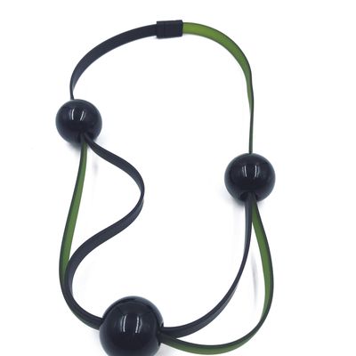 Gifts - Alea khaki black necklace - SAMUEL CORAUX