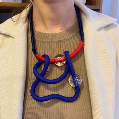 Gifts - Blue Dali necklace - SAMUEL CORAUX - PARIS