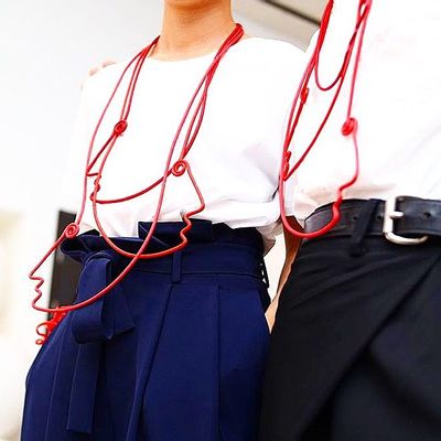 Gifts - Red black 3-headed necklace - SAMUEL CORAUX