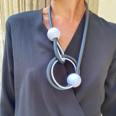 Gifts - Big Pearl Cloud Necklace - SAMUEL CORAUX