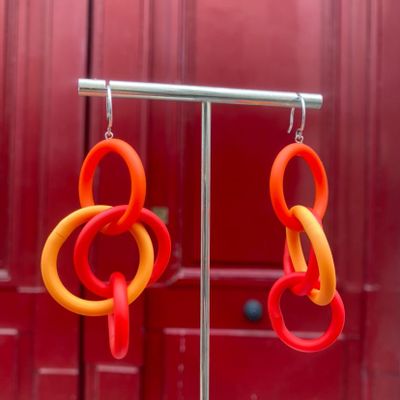 Gifts - 40 Mix Orange Earring - SAMUEL CORAUX