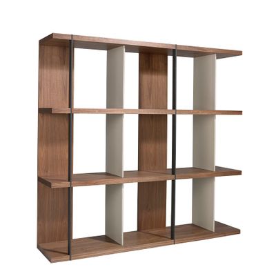 Shelves - Walnut and lacquered wood bookcase - ANGEL CERDÁ