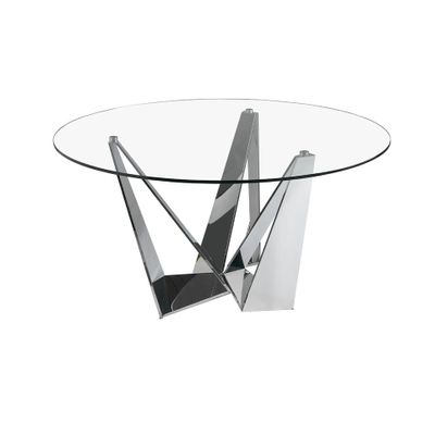 Dining Tables - Round glass dining table - ANGEL CERDÁ