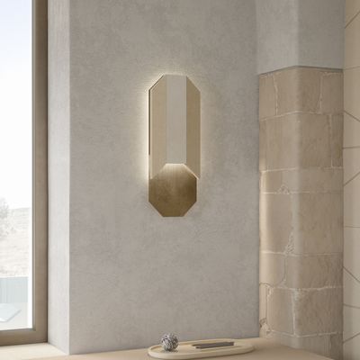 Design objects - Ottagono brass lamp - PIMAR ITALIAN LIMESTONE