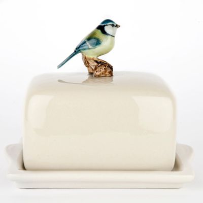 Platter and bowls - Blue Tit Butter Dish - QUAIL DESIGNS EUROPE BV