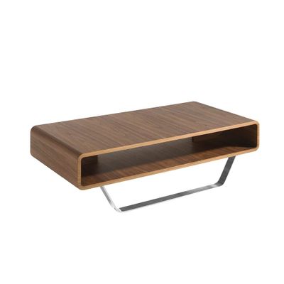 Coffee tables - Walnut wood coffee table magazine rack - ANGEL CERDÁ