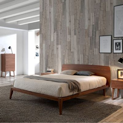 Beds - Walnut wood bed - ANGEL CERDÁ