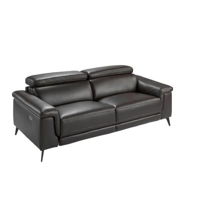 Sofas - 3-seater brown leather sofa relax mechanisms - ANGEL CERDÁ