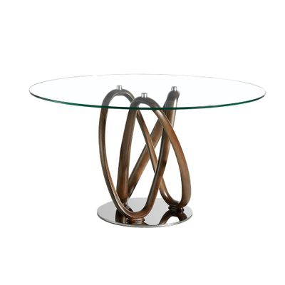 Dining Tables - Round walnut dining table - ANGEL CERDÁ