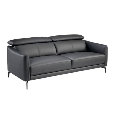 Sofas - 3-seater black cowhide sofa - ANGEL CERDÁ