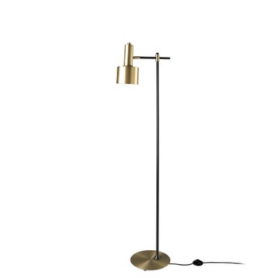 Floor lamps - Floor lamp gold aluminium and black steel - ANGEL CERDÁ