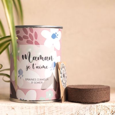 Gifts - Sowing kit\" Maman je t'aime\” Made in France - MAUVAISES GRAINES