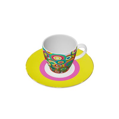 Everyday plates - Set of 2 - Coffee Cups and Saucers Set – Rainbow - HOME BY KRISTY