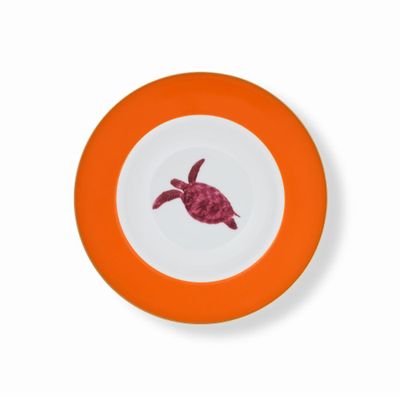 Assiettes au quotidien - Set de 4 - Jeu d’Assiettes à Soupe Bicolore - HOME BY KRISTY