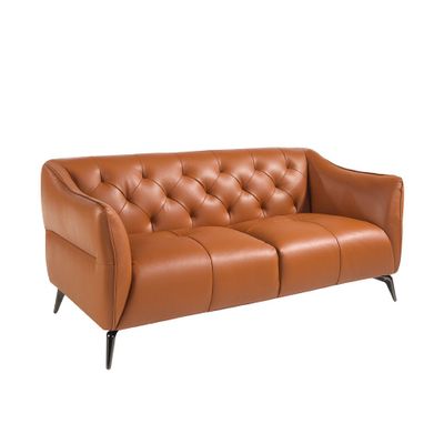 Sofas - 2 seater sofa upholstered in brown cowhide leather - ANGEL CERDÁ