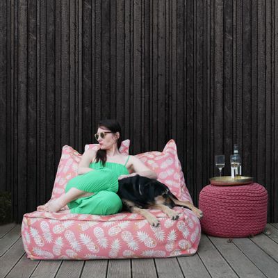 Lawn armchairs - OUTDOOR modular sofa PINEAPPLE - PANAPUFA