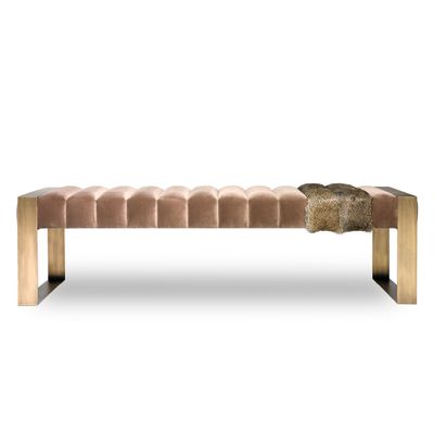 Banquettes pour collectivités - Banc Dawn en Bronze Clair Sculpté - DUISTT