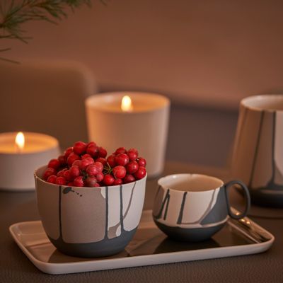 Mugs - Tube Espresso Cup Colour Wave - ESMA DEREBOY HANDMADE PORCELAIN