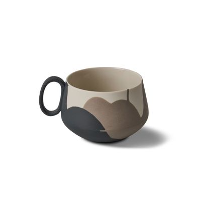 Mugs - Tube Tea Cup Colour Wave - ESMA DEREBOY HANDMADE PORCELAIN