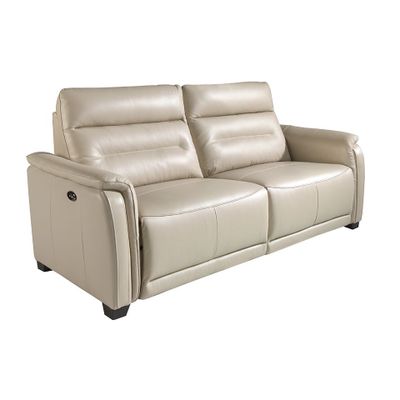 Sofas - 3 seater sofa upholstered in leather with relax mechanism - ANGEL CERDÁ