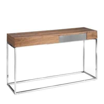 Console table - Walnut and steel console - ANGEL CERDÁ