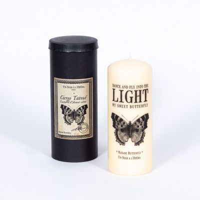 Decorative objects - MADAME BUTTERFLY - DANCE INTO THE LIGHT - TATTOOED CANDLE - UN SOIR A L'OPERA