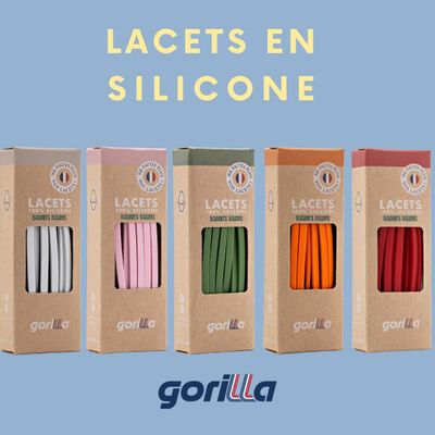 Shoes - FINE flat silicone shoelaces - LACETS GORILLA