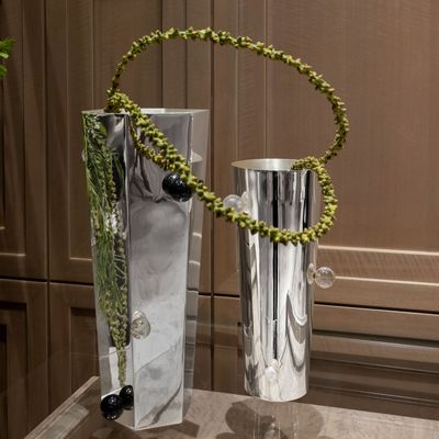 Vases - Bauhaus Flower Vase - REZON LUXURY SILVERWARE