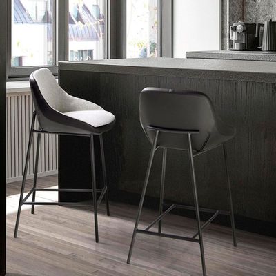 Stools - Stool upholstered in fabric and eco-leather - ANGEL CERDÁ