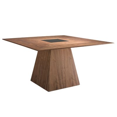 Dining Tables - Square walnut dining table - ANGEL CERDÁ