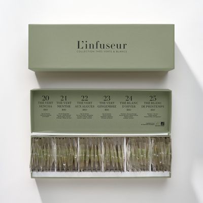Gifts - Green and White tea Collection Box - L'INFUSEUR