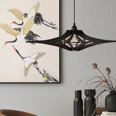 Decorative objects - Pendant lamp SINGING BLACK S D65cm - RIF LUMINAIRES