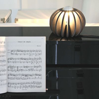 Objets de décoration - Lampe à Poser WRECKING BALL BLACK D20cm - RIF LUMINAIRES