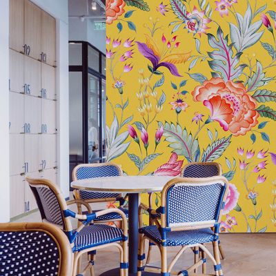 Papiers peints - Papier peint N°35 - Fleurs Vintage En Bouquet - WELLPAPERS